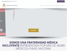 Tablet Screenshot of alianzamedicamexicana.com